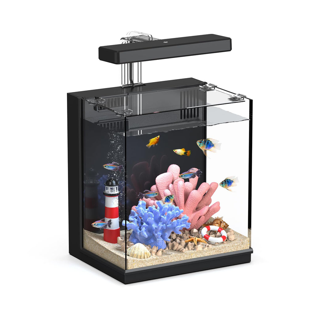 2 Gallon Betta Fish Tank with Filter & Light H507