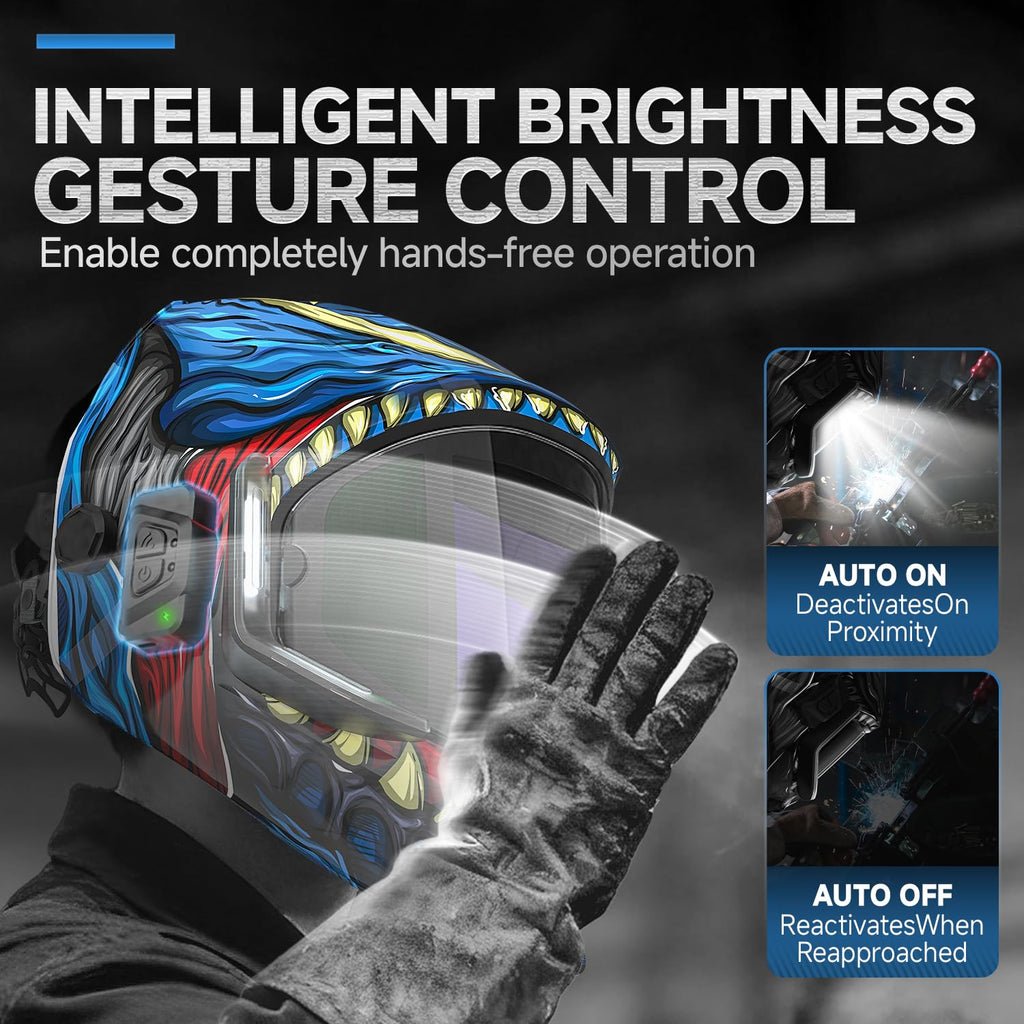 Auto Darkening Welding Helmet with Light F6399