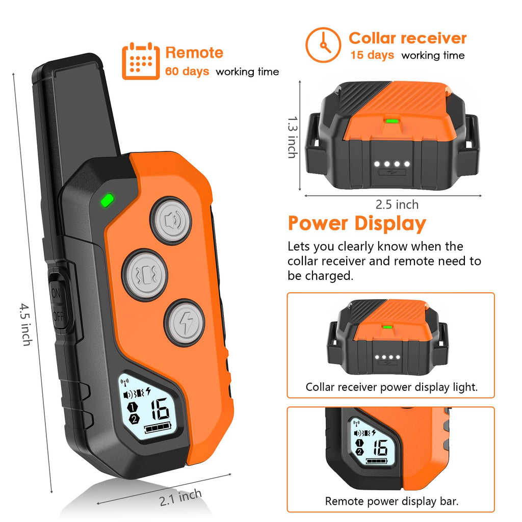 Dog Training Collar with Remote, 3 Modes Y164