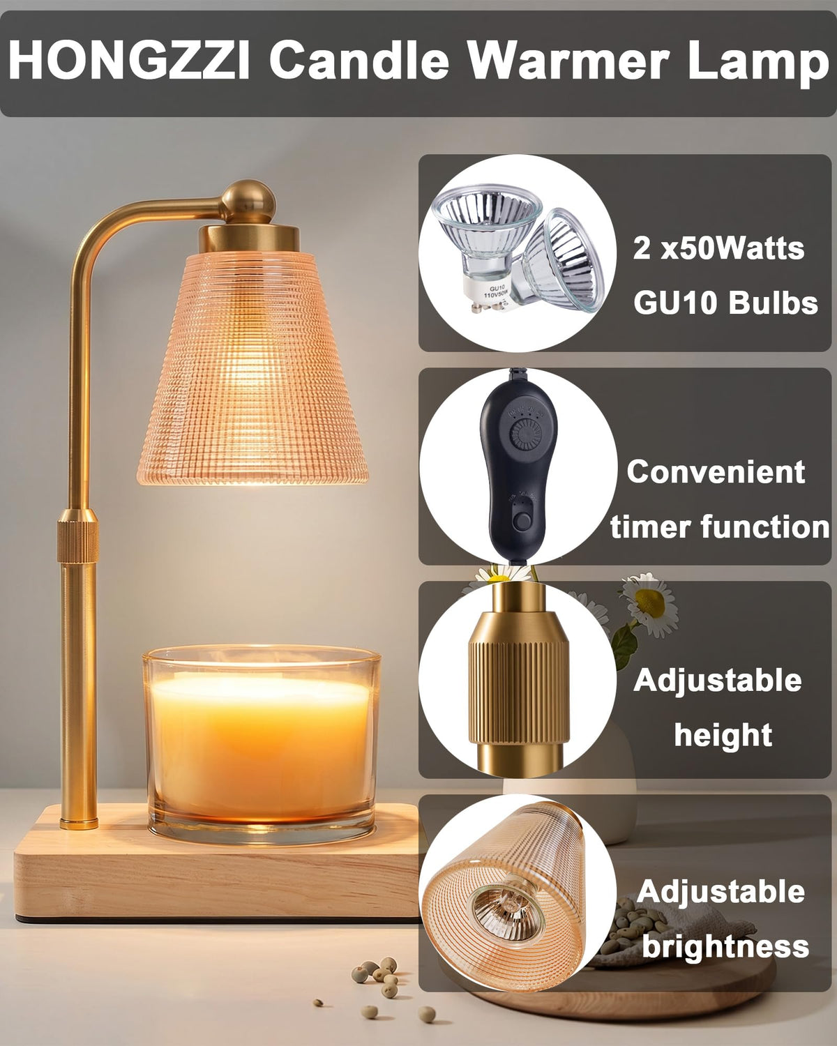 Candle Warmer Lamp with Timer Z346