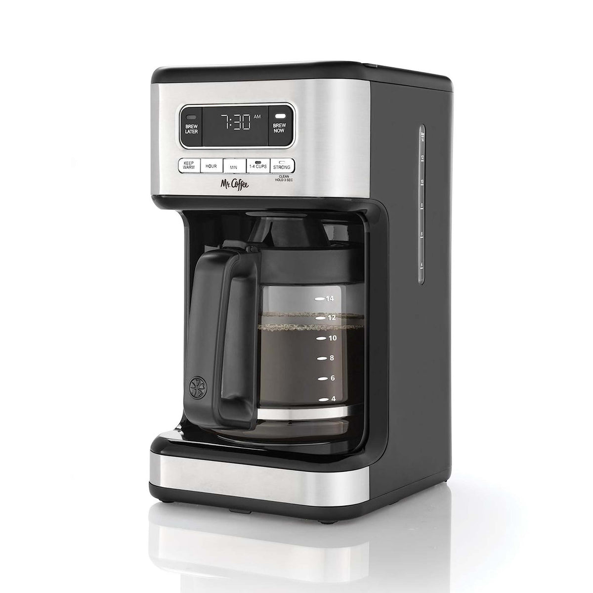 14 Cup Programmable Coffee Maker Stainless Steel W128396