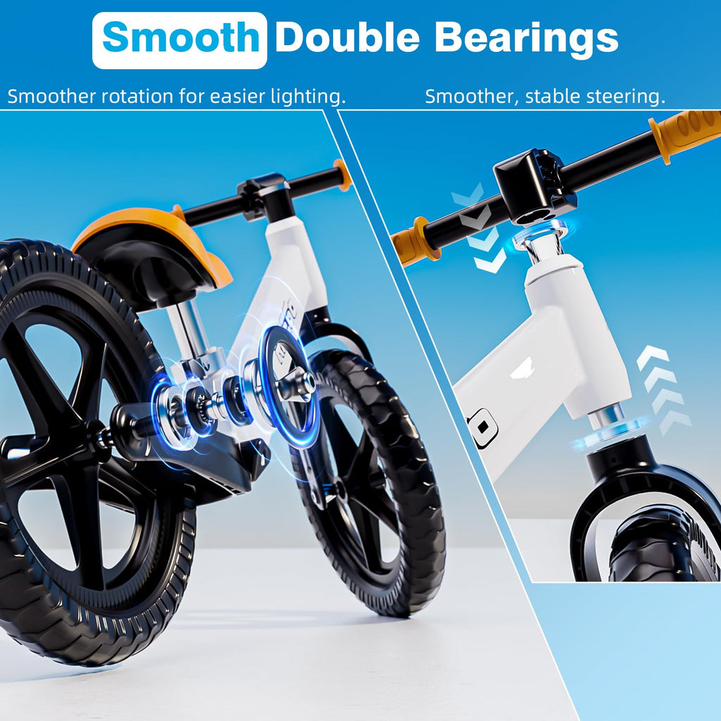 12 Inch Lightweight Kids Balance Bike with Adjustable Seat W987