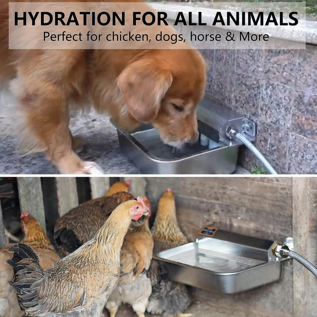 Large 304 Stainless Steel Automatic Chicken Water Dispenser L157586