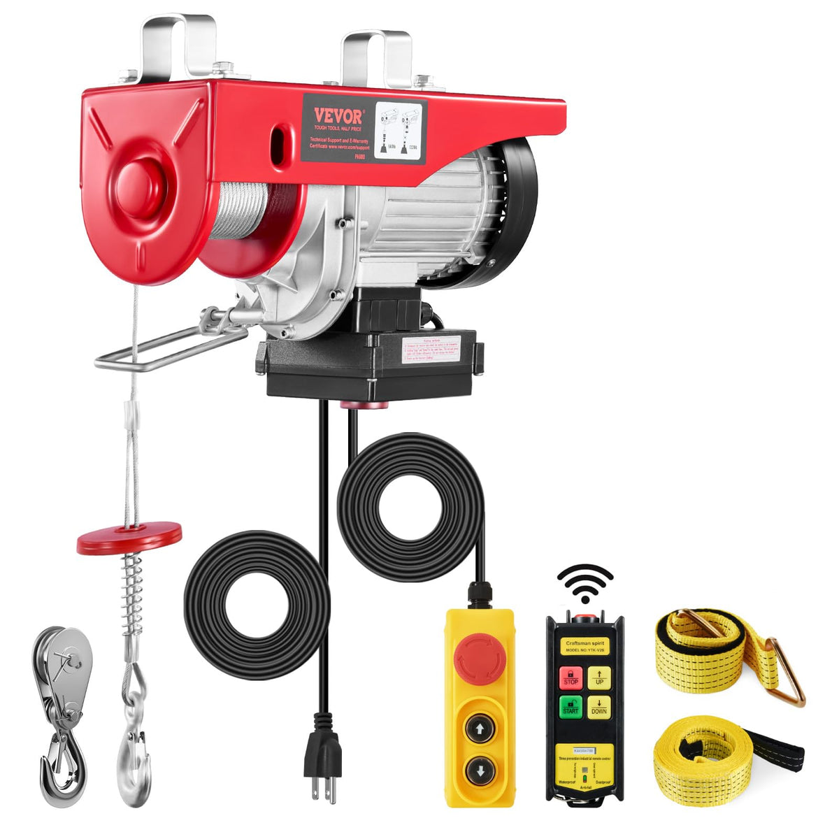 1320 lbs 120V Electric Hoist with Wireless Remote I16051