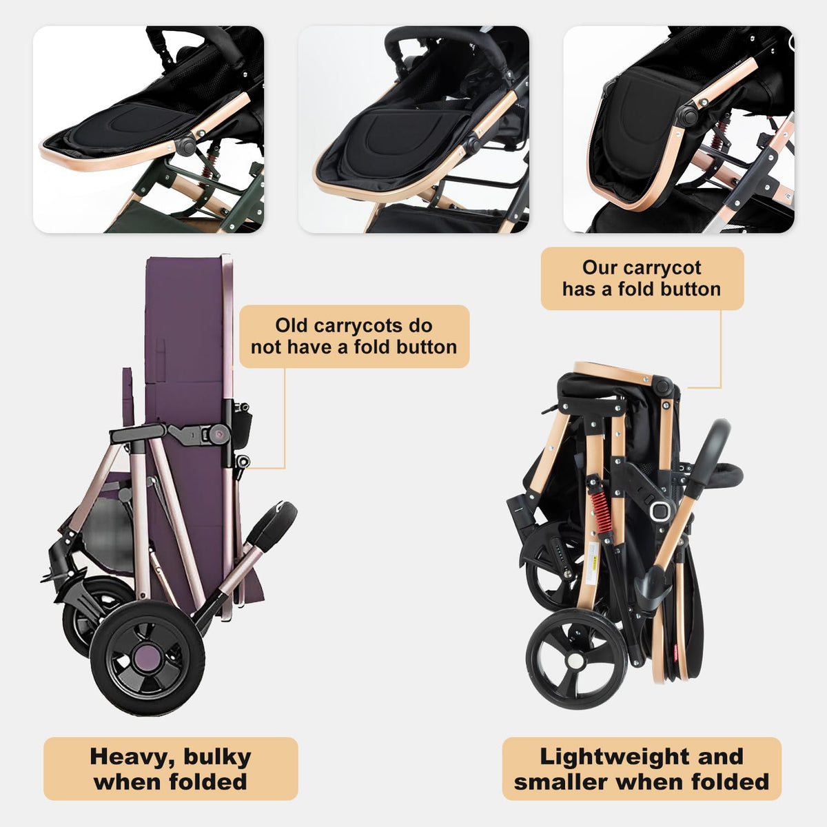 Foldable 2 in 1 Baby Stroller N80085