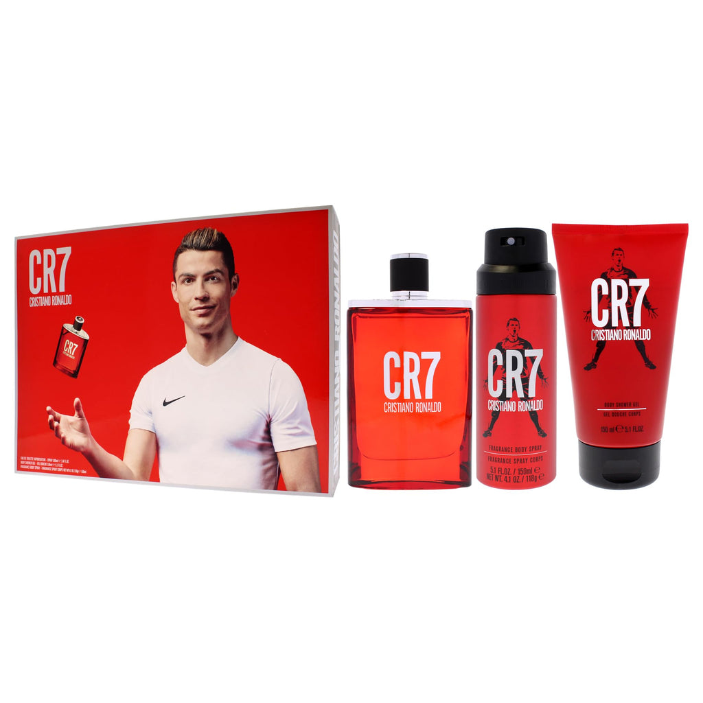 3 Pc Men EDT Spray Body Spray Shower Gel Gift Set K2556