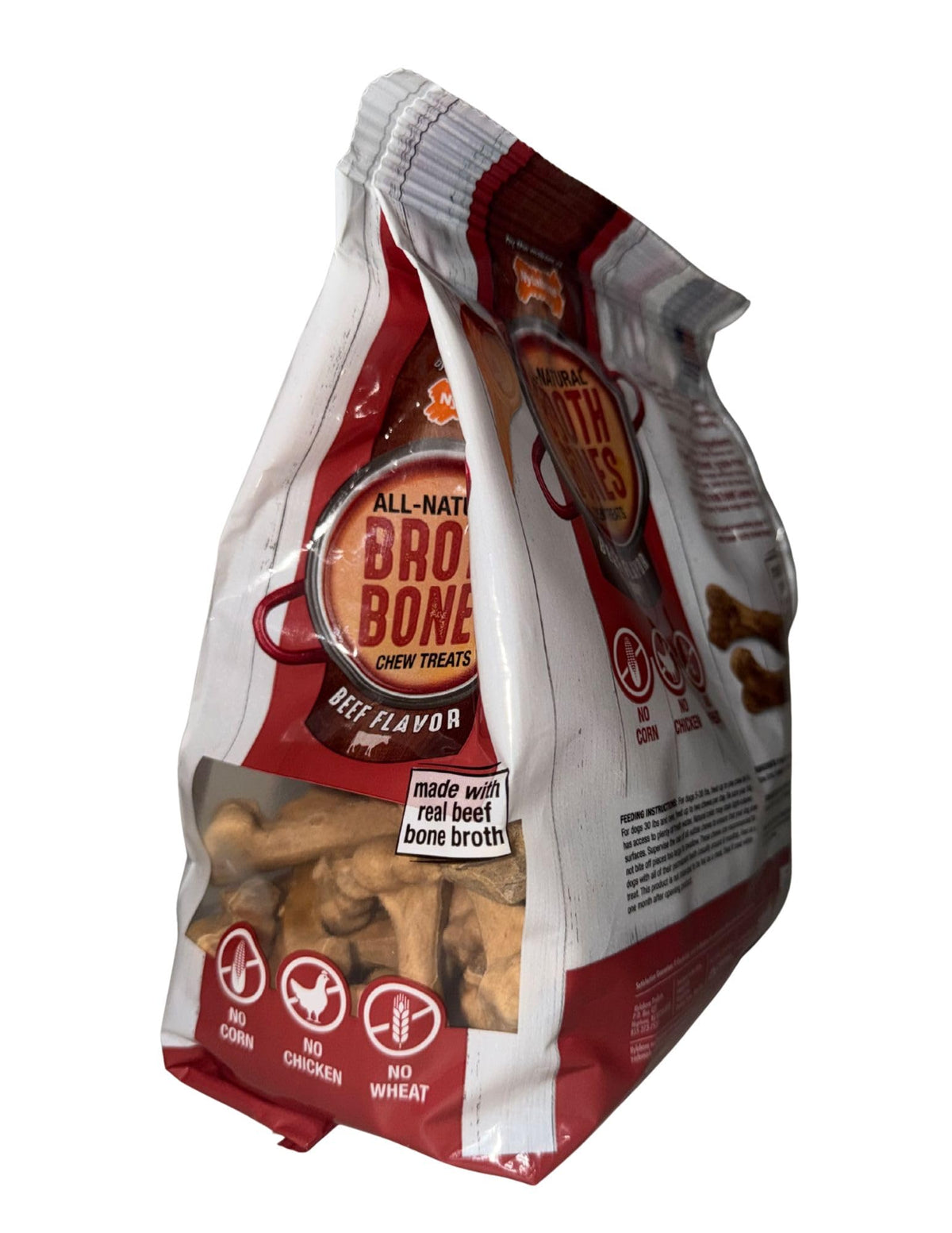 Beef Broth Bones Dog Treats 60 Count 2.6 Lb V484
