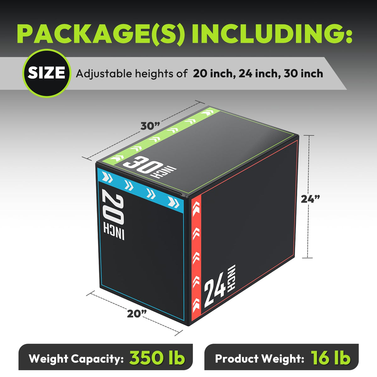 3-in-1 Plyometric Box P52310