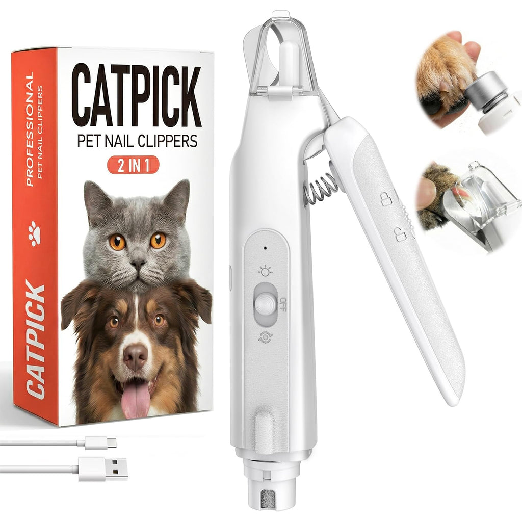 2-in-1 Dog Nail Clippers & Grinder with LED Light S969