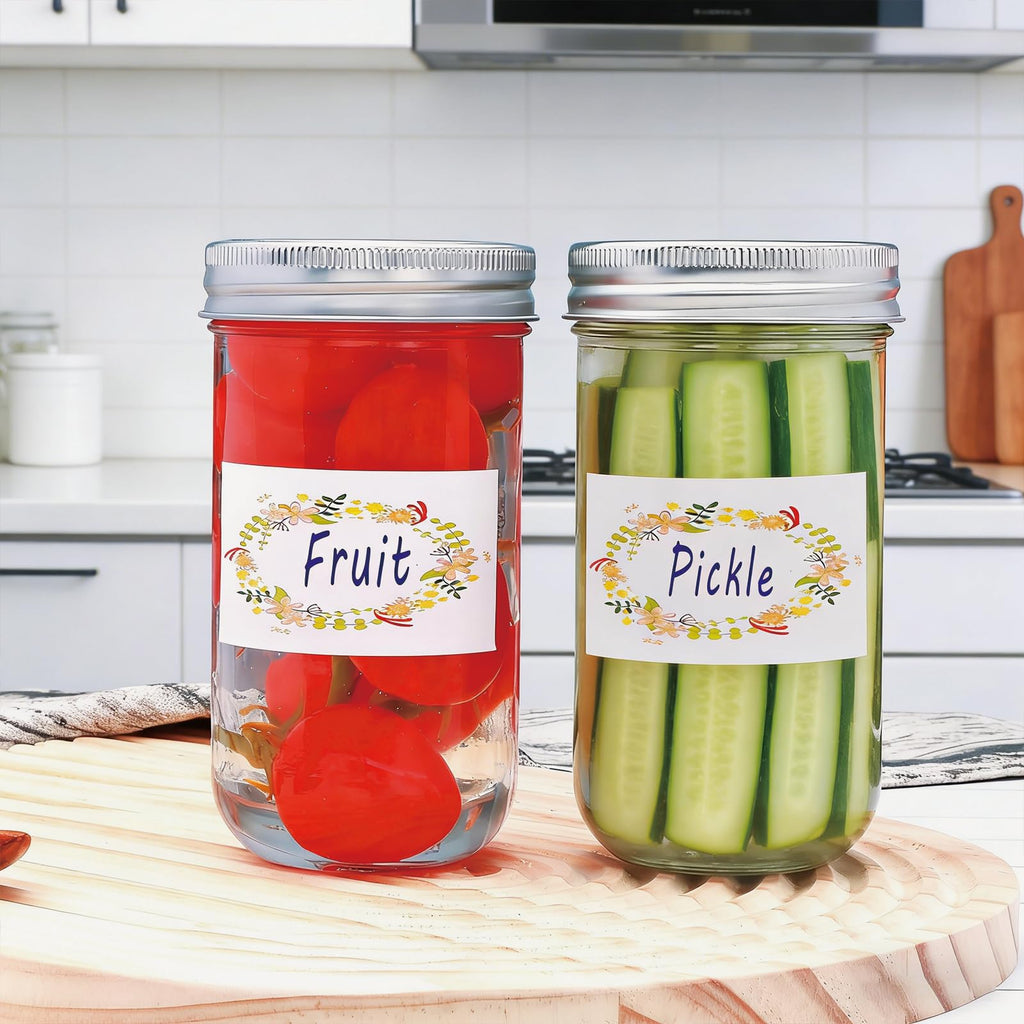 24 Pack 12 oz Mason Jars with Lids U1615