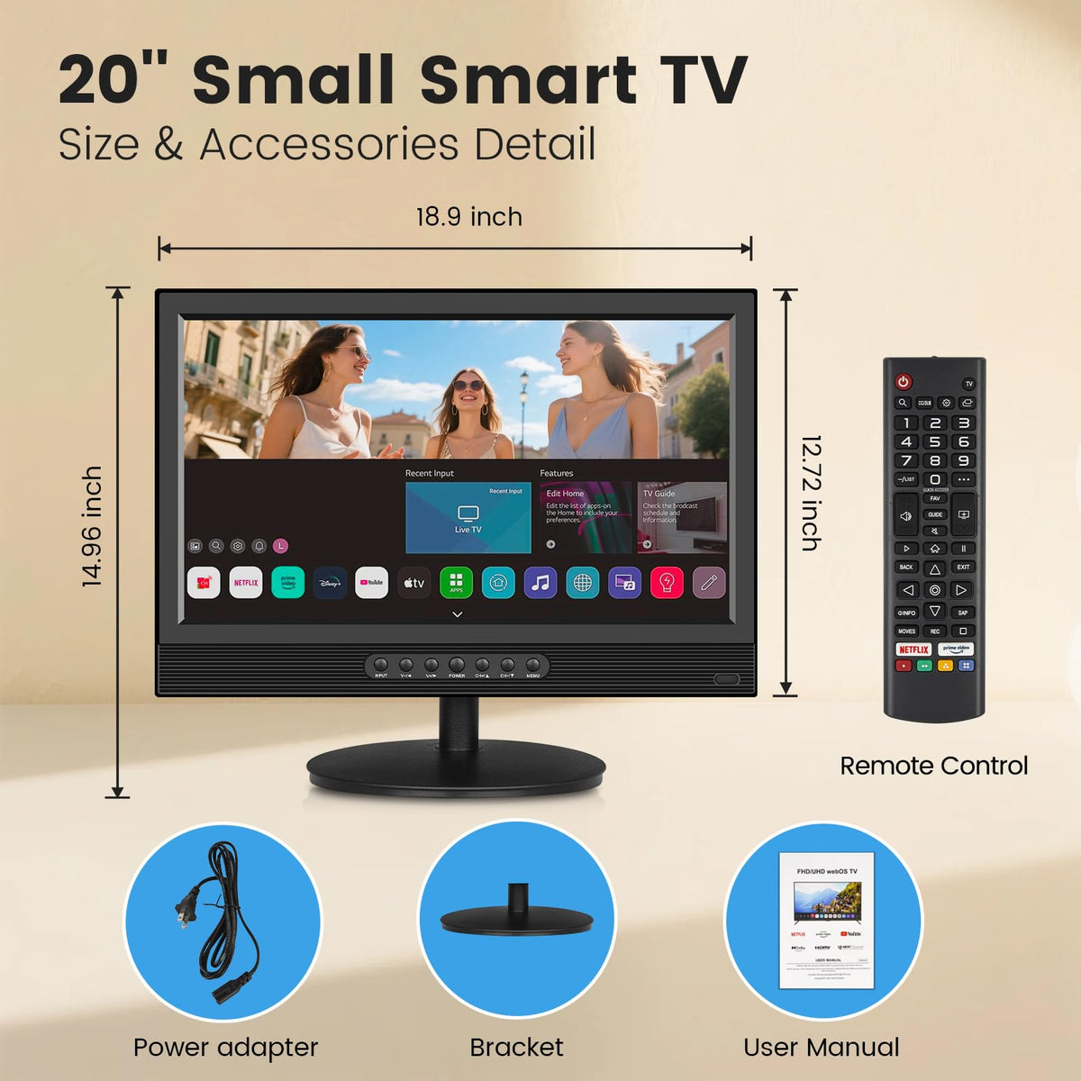20 Inch Full HD 1080p LED Flat Screen TV H45642