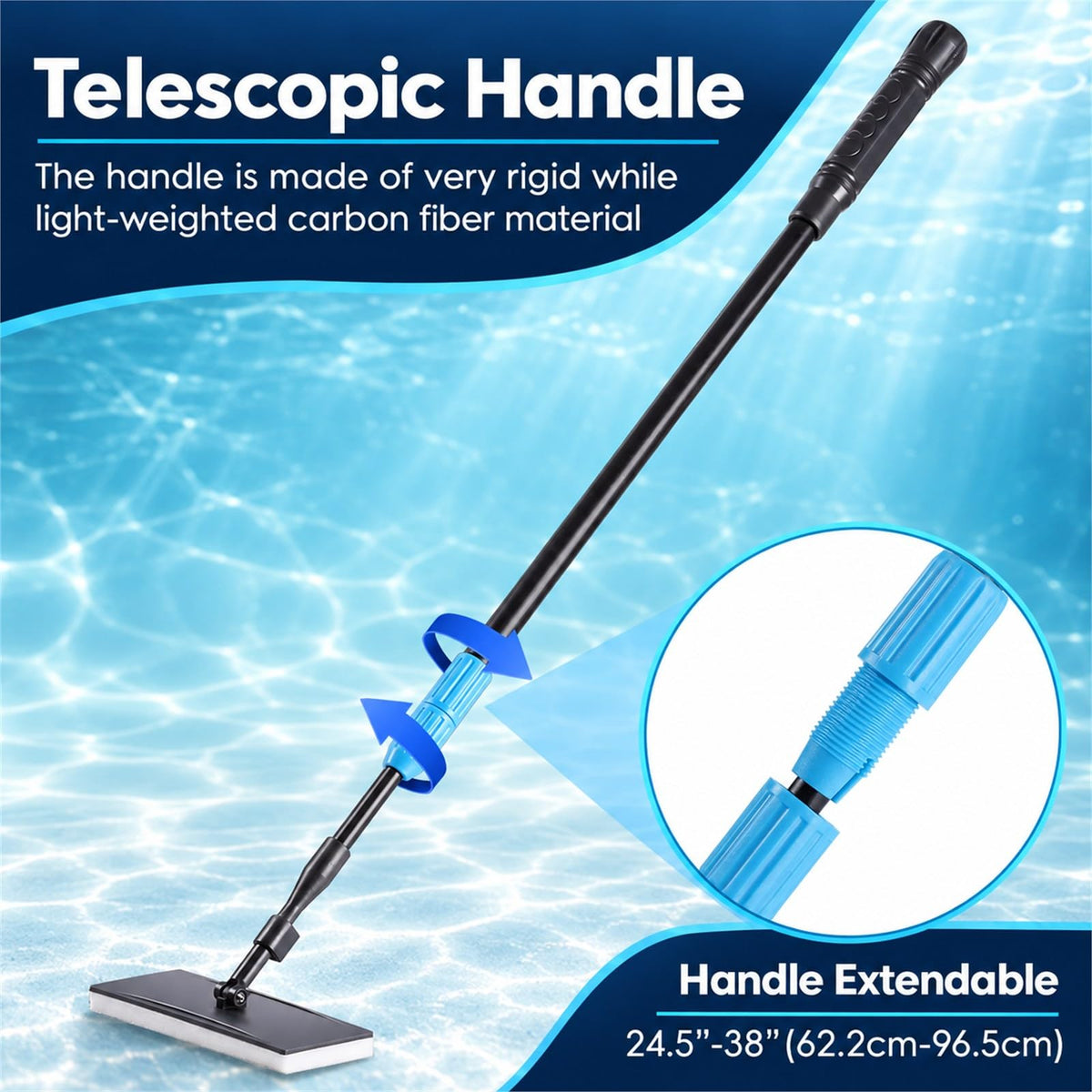 6 in 1 Aquarium Cleaning Tool Kit with Telescopic Long Handle C571