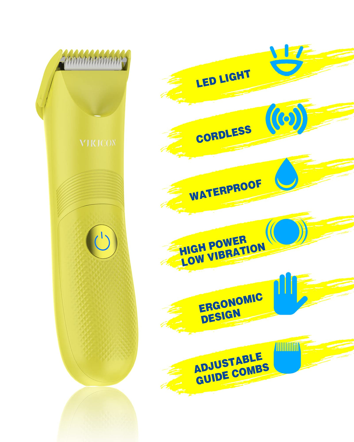 Cordless Electric Hair Trimmer with Adjustable Guards Y27061