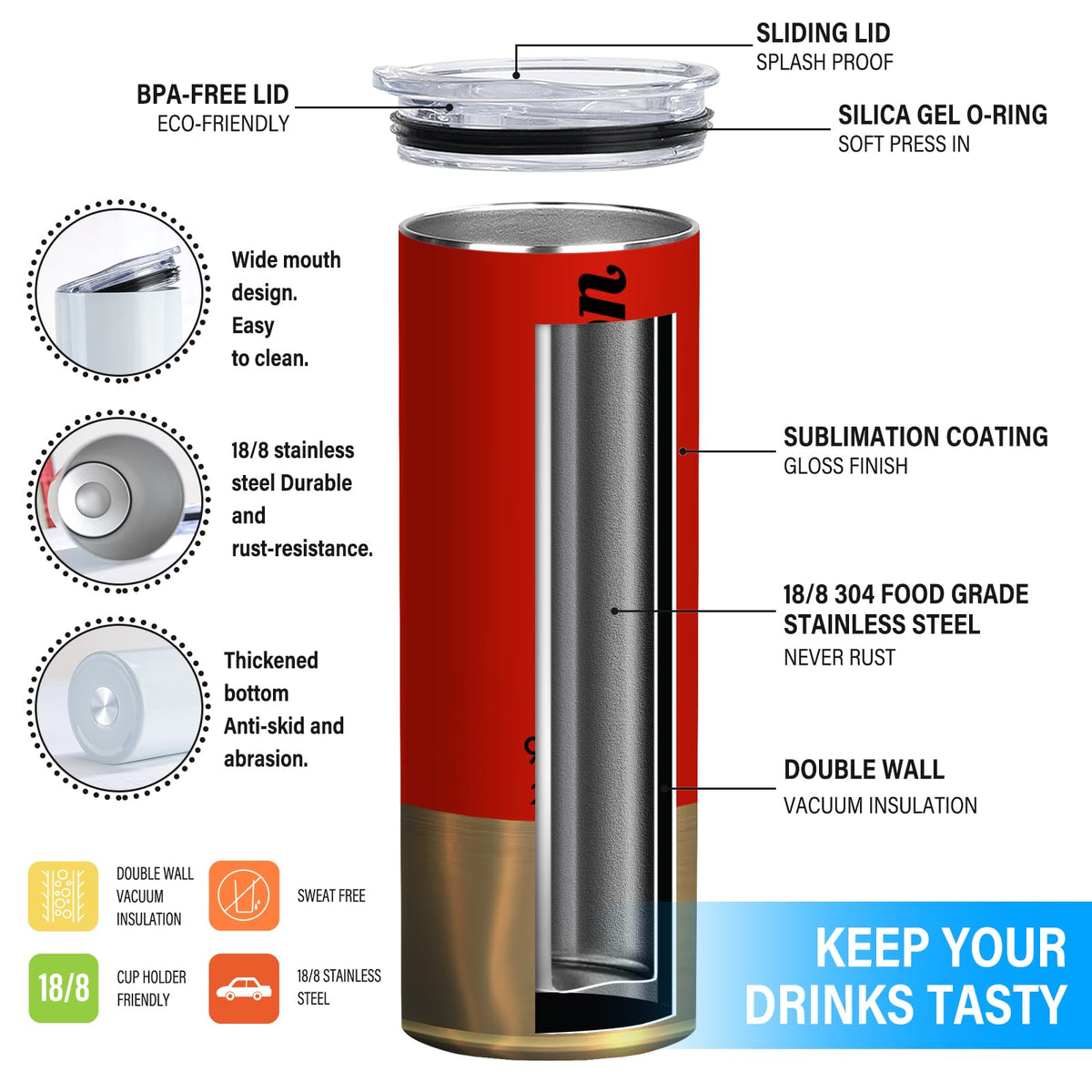 20oz Insulated Tumbler R433