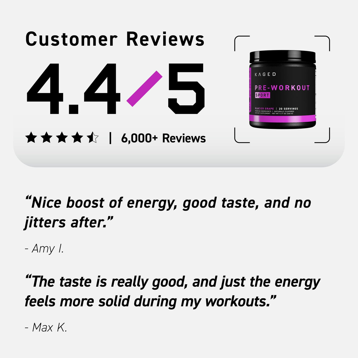 Pre Workout Powder 20 Servings G70607