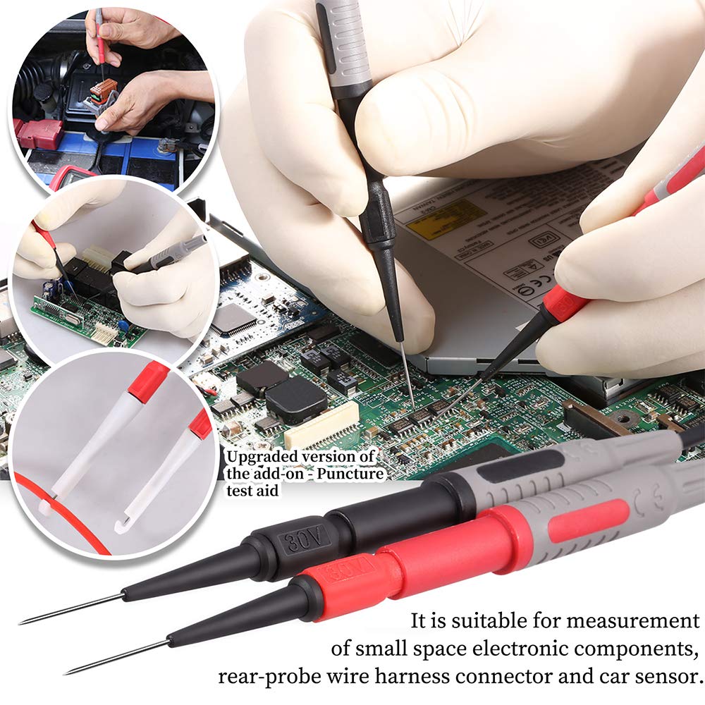 25-Piece Multimeter Leads Kit with Probes, Alligator Clips, Test Hooks and Back Probe Pins M762206