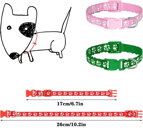 12 Pack Adjustable Puppy Collars I695672