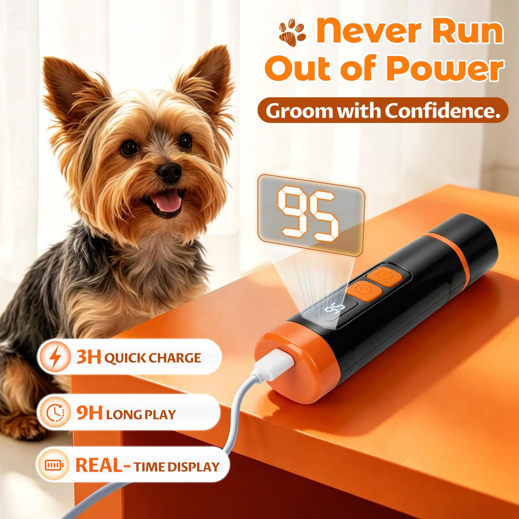 Dog Nail Grinder, Quiet 3-Speed with LED & Safety Guard I4154