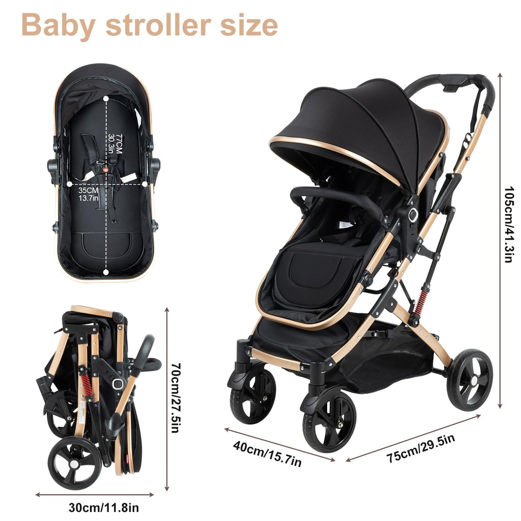 Foldable 2 in 1 Baby Stroller N80085