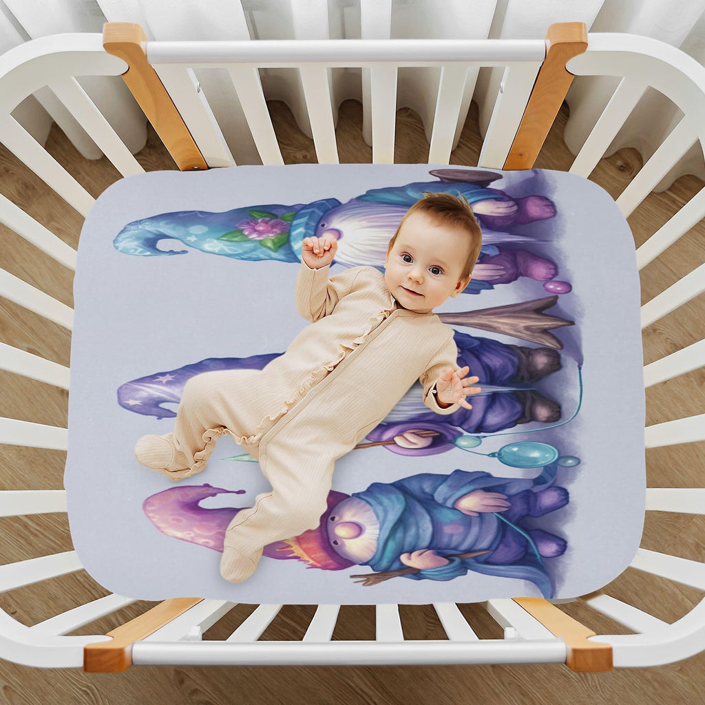 Soft Microfiber Fitted Crib Sheets for Standard Baby Mattress R996