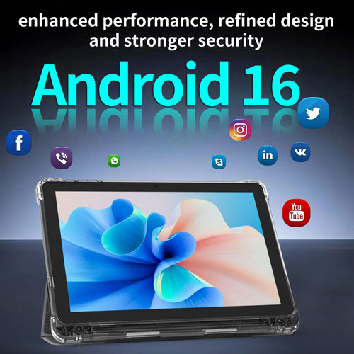 10 inch Tablet 20GB RAM 128GB ROM Octa-Core with Case and Stylus Black D9234