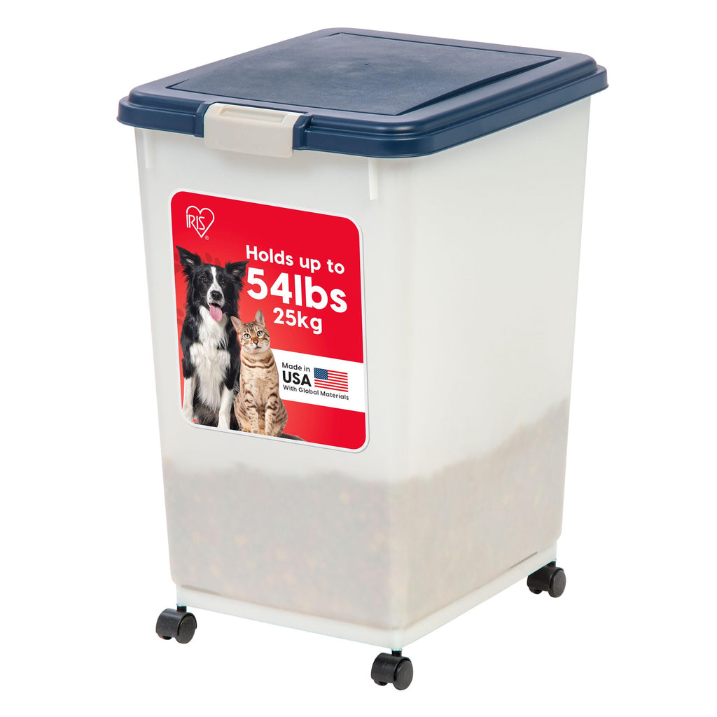Dog Food Storage Container Up to 54 lbs Navy Pearl P253