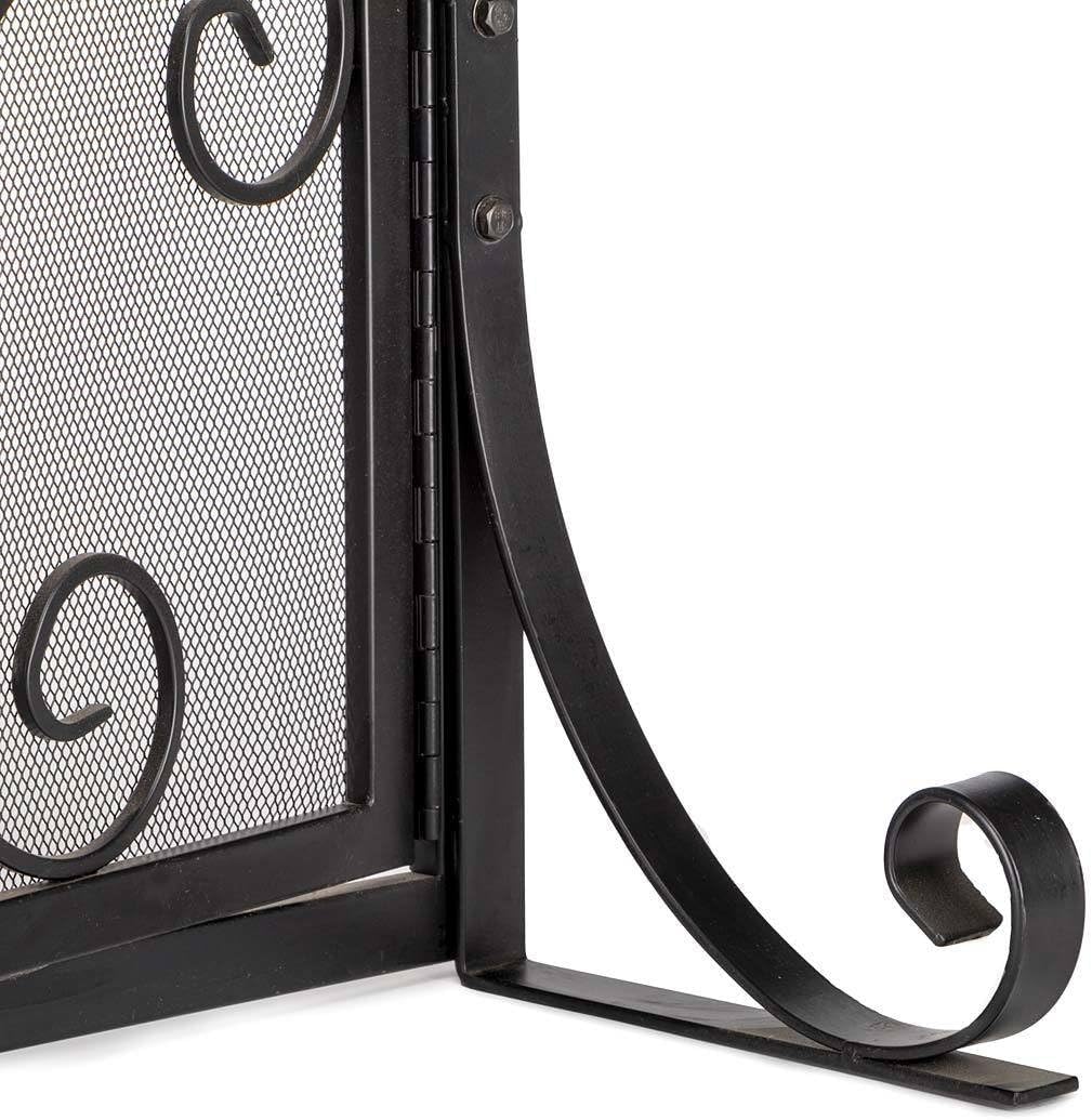 Black Metal Fireplace Screen A171195