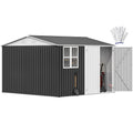10' x 10' Waterproof Metal Outdoor Storage Shed M79769