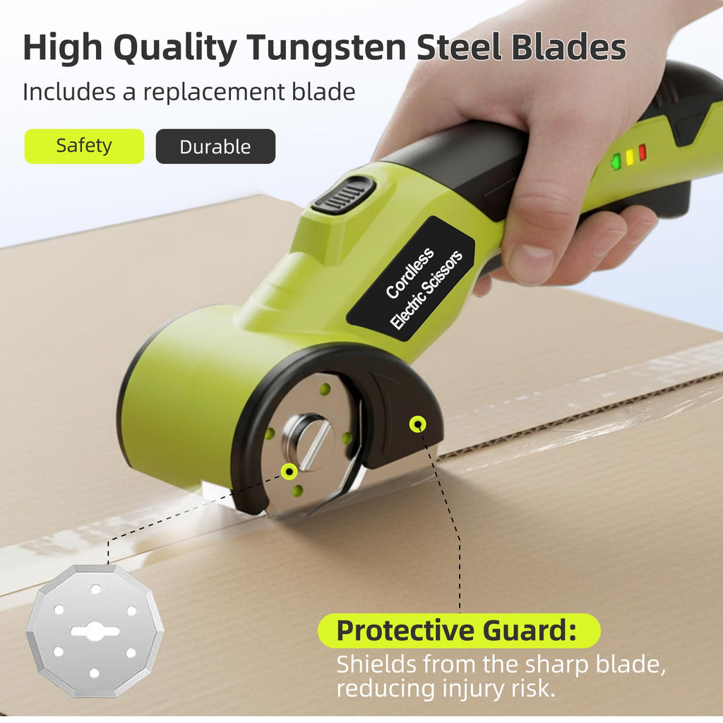 Cordless Electric Cutter with 2 Rotary Blades W805