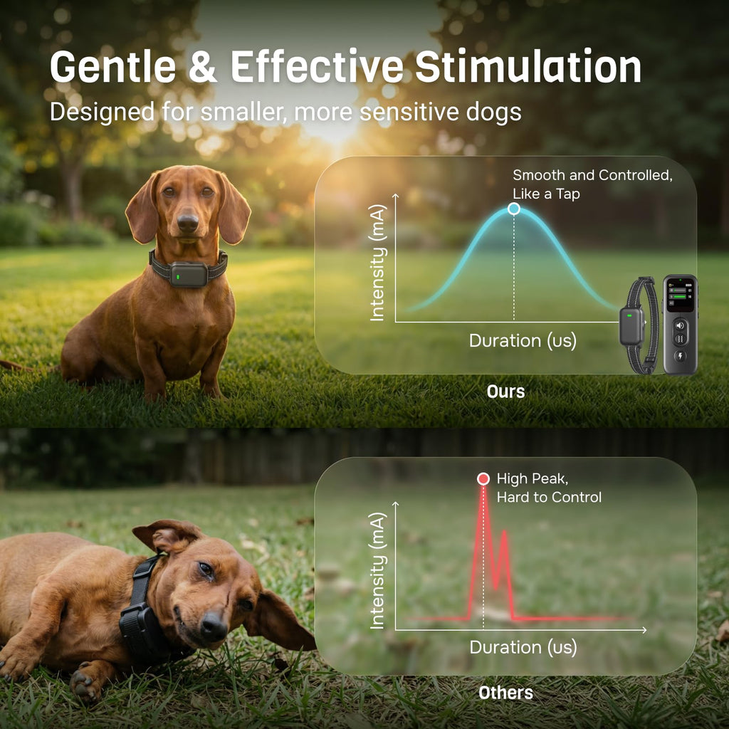 Ultra-Small IPX8 Dog Training Collar with Beep & Vibration & Shock K152267