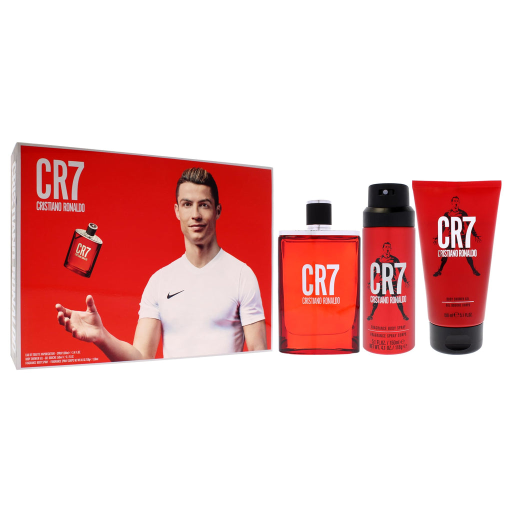 3 Pc Men EDT Spray Body Spray Shower Gel Gift Set K2556