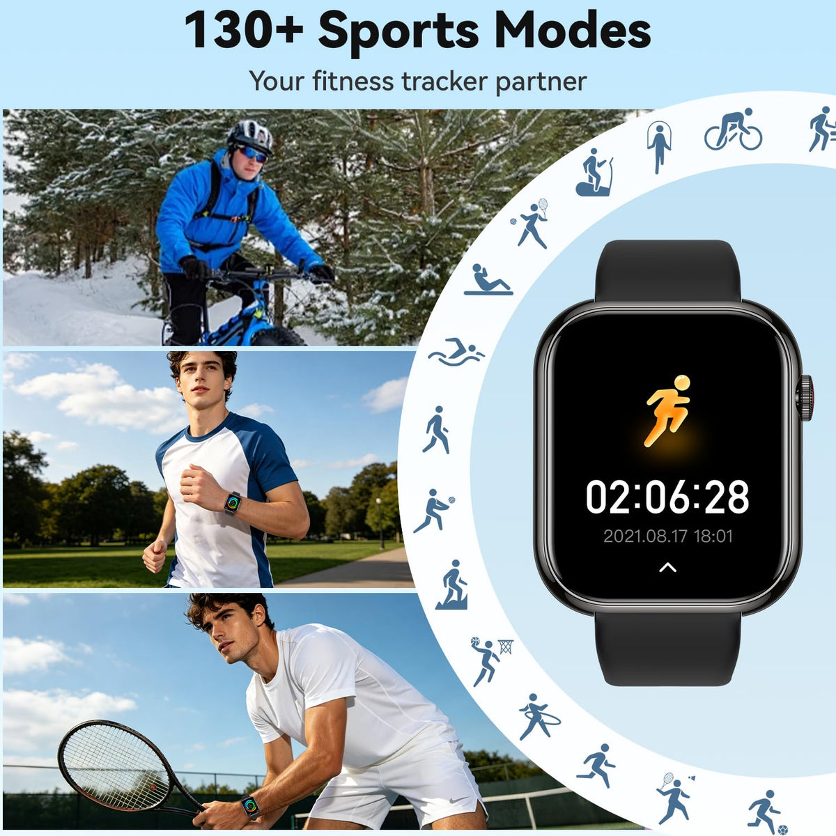 1.85" HD Touchscreen IP68 Waterproof Smart Watch R18169