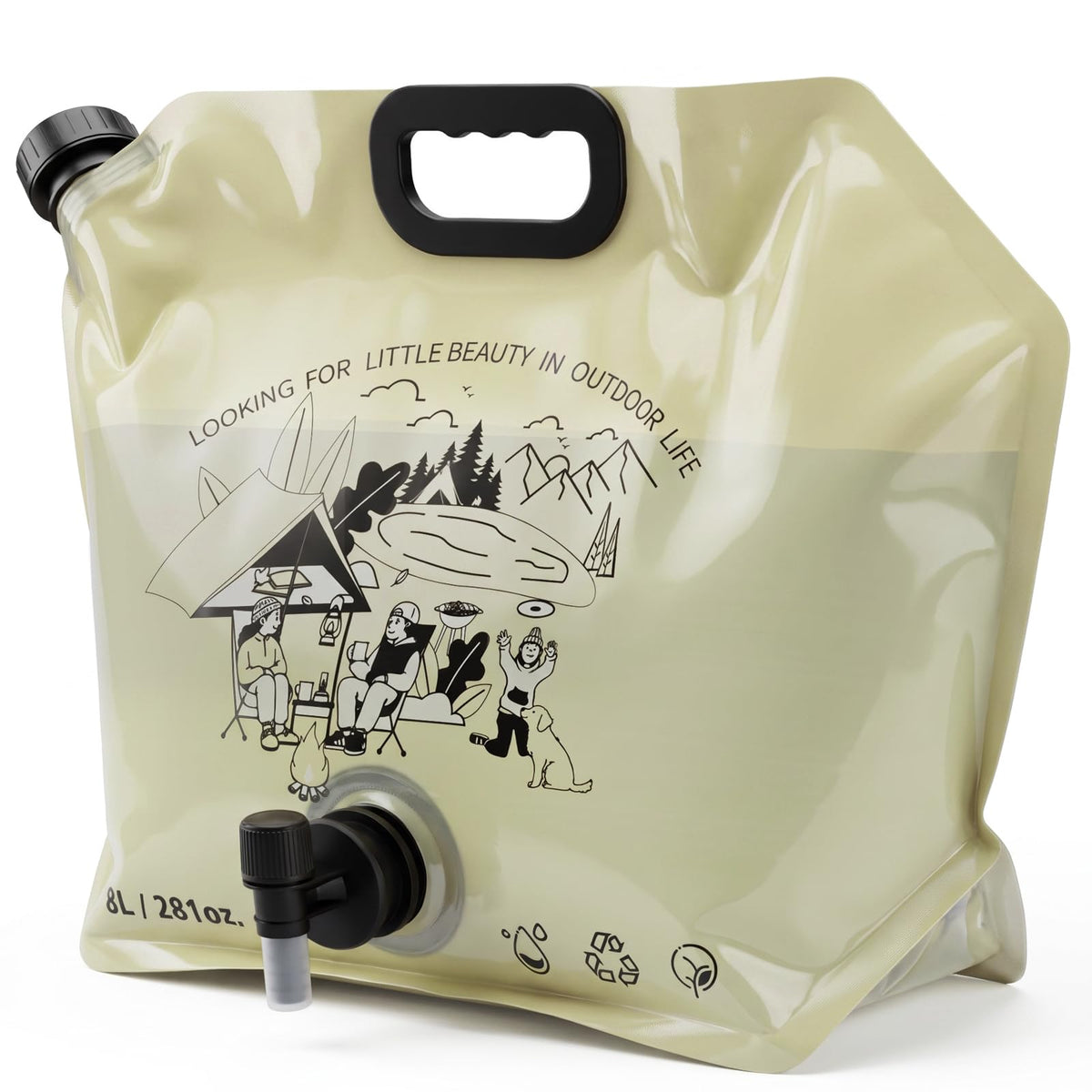 2.1 Gallon Collapsible Water Container with Spout H78734