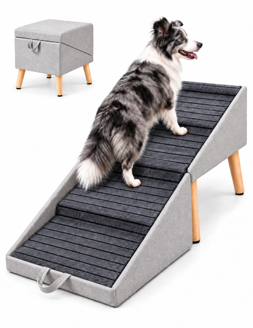 Dog Ramp and Pet Stairs 19" H Z82030