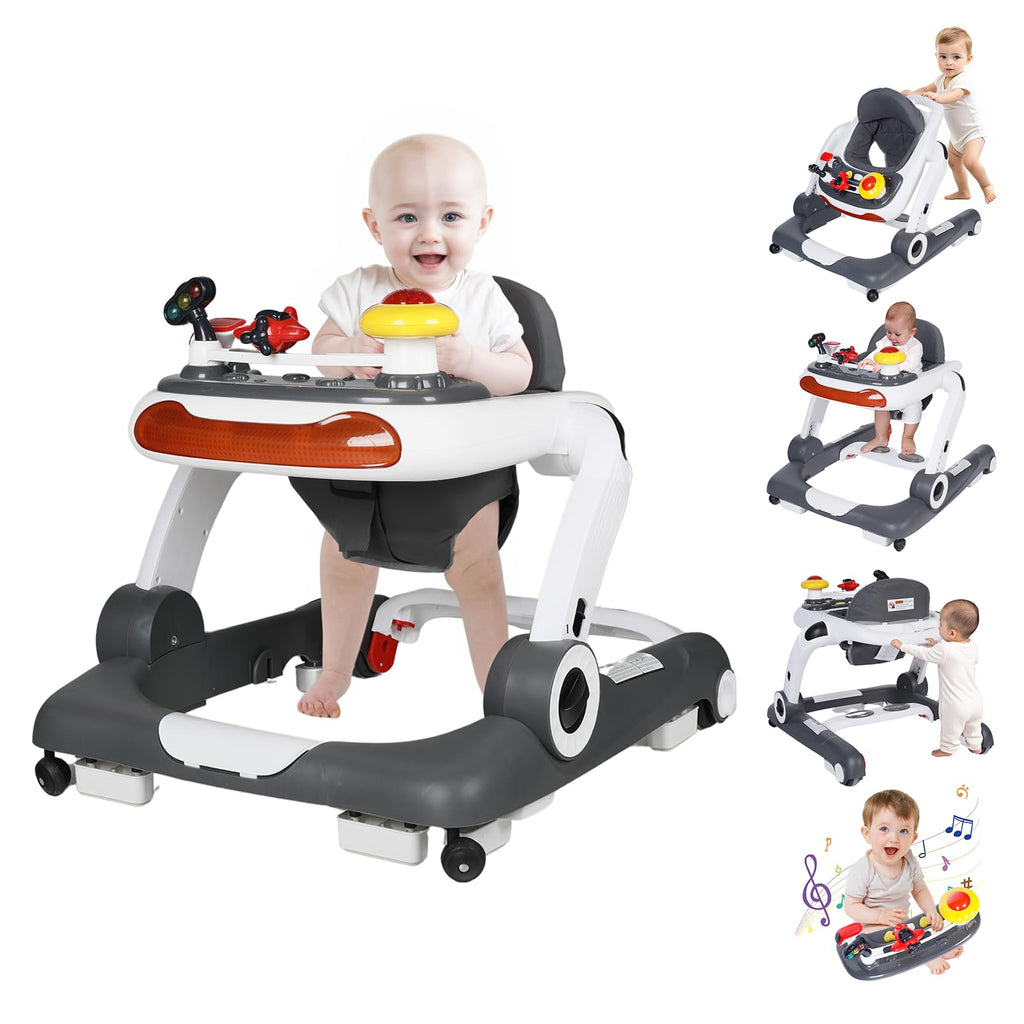 5 in 1 Baby Activity Walker with Wheel, Music & Lights Q40816