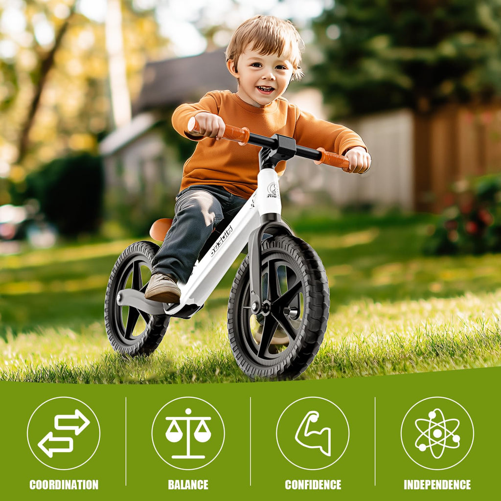12 Inch Lightweight Kids Balance Bike with Adjustable Seat W987