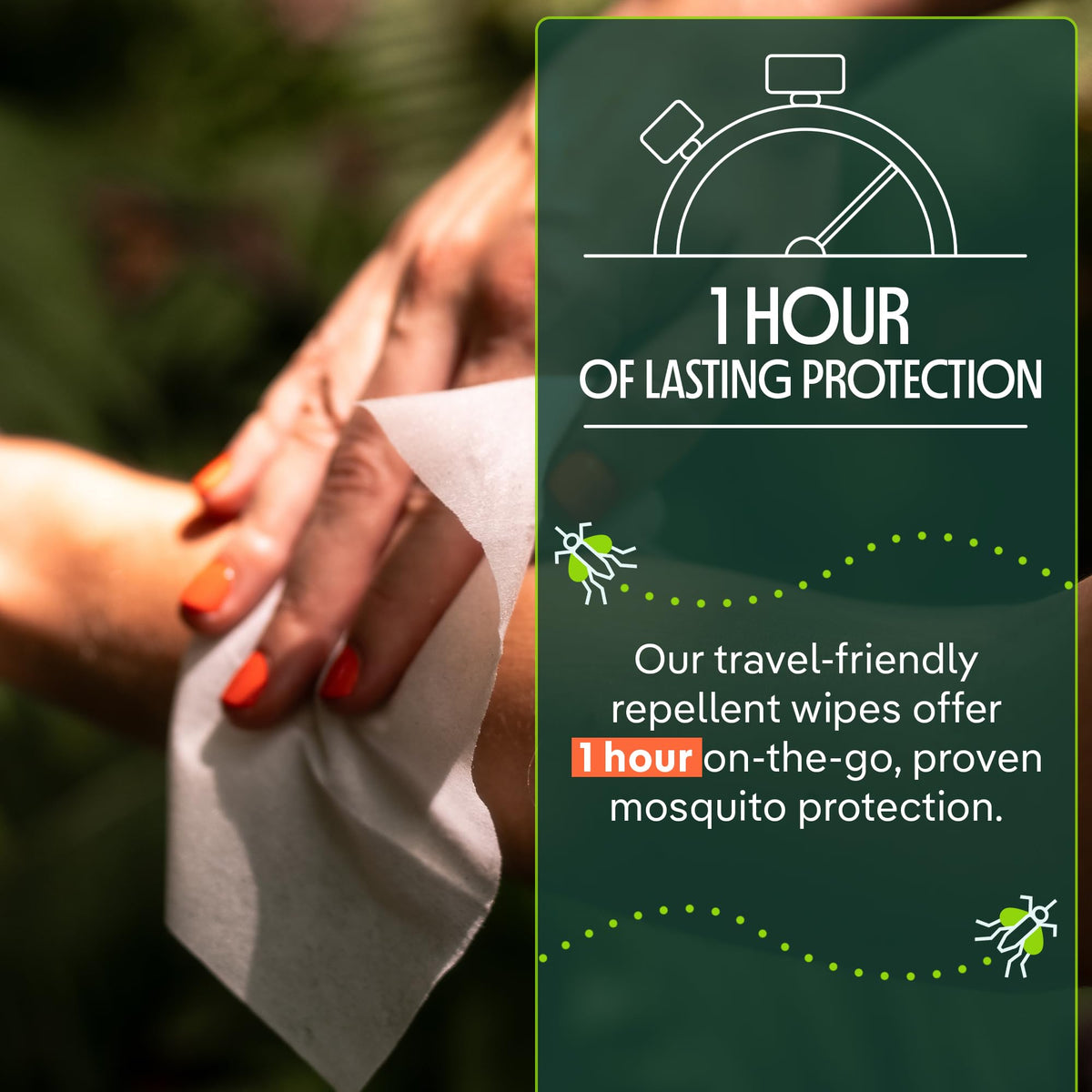 Plant-Based Mosquito Repellent Wipes 10 Count Pack of 3 A922336