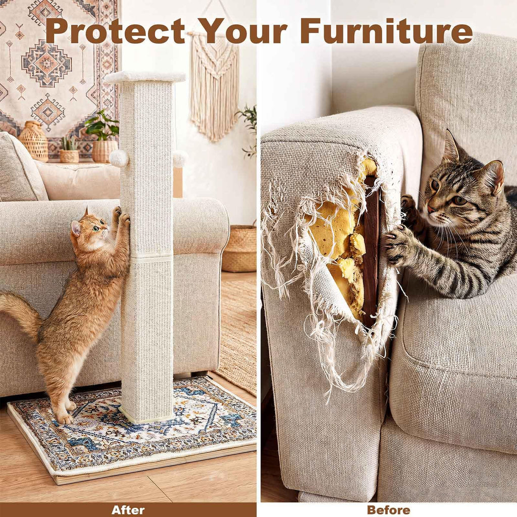 Tall Cat Scratching Post with Carpet B89498