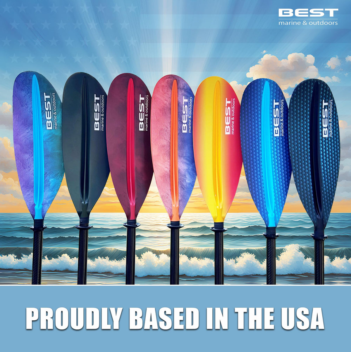 Carbon Fiber 2-Piece Kayak Paddle G657