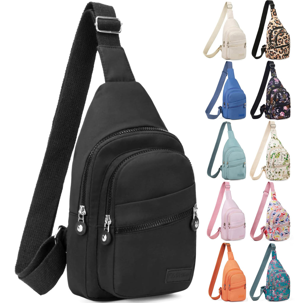 Small Black Sling Crossbody Bag X38604