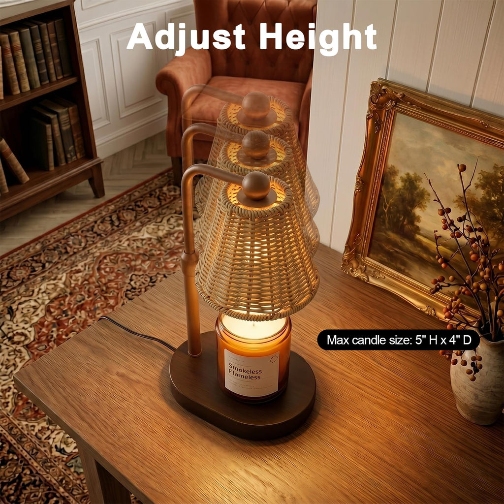 Candle Warmer Lamp with Timer, Brown G4395