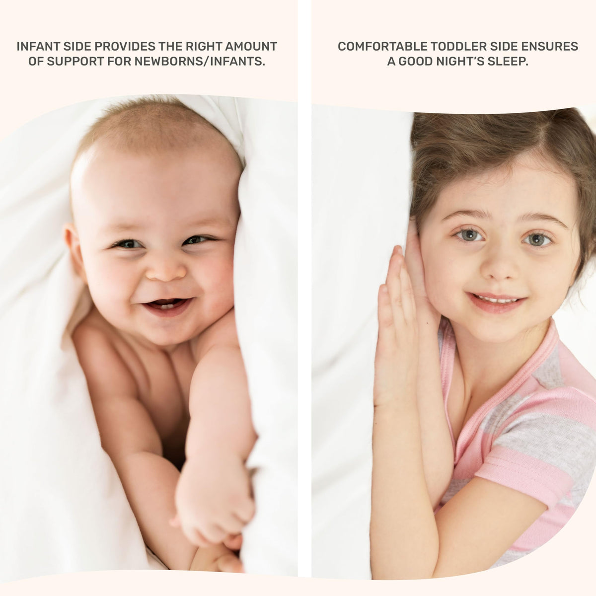 2-in-1 Mini Crib Mattress, Dual-Sided Waterproof G8224