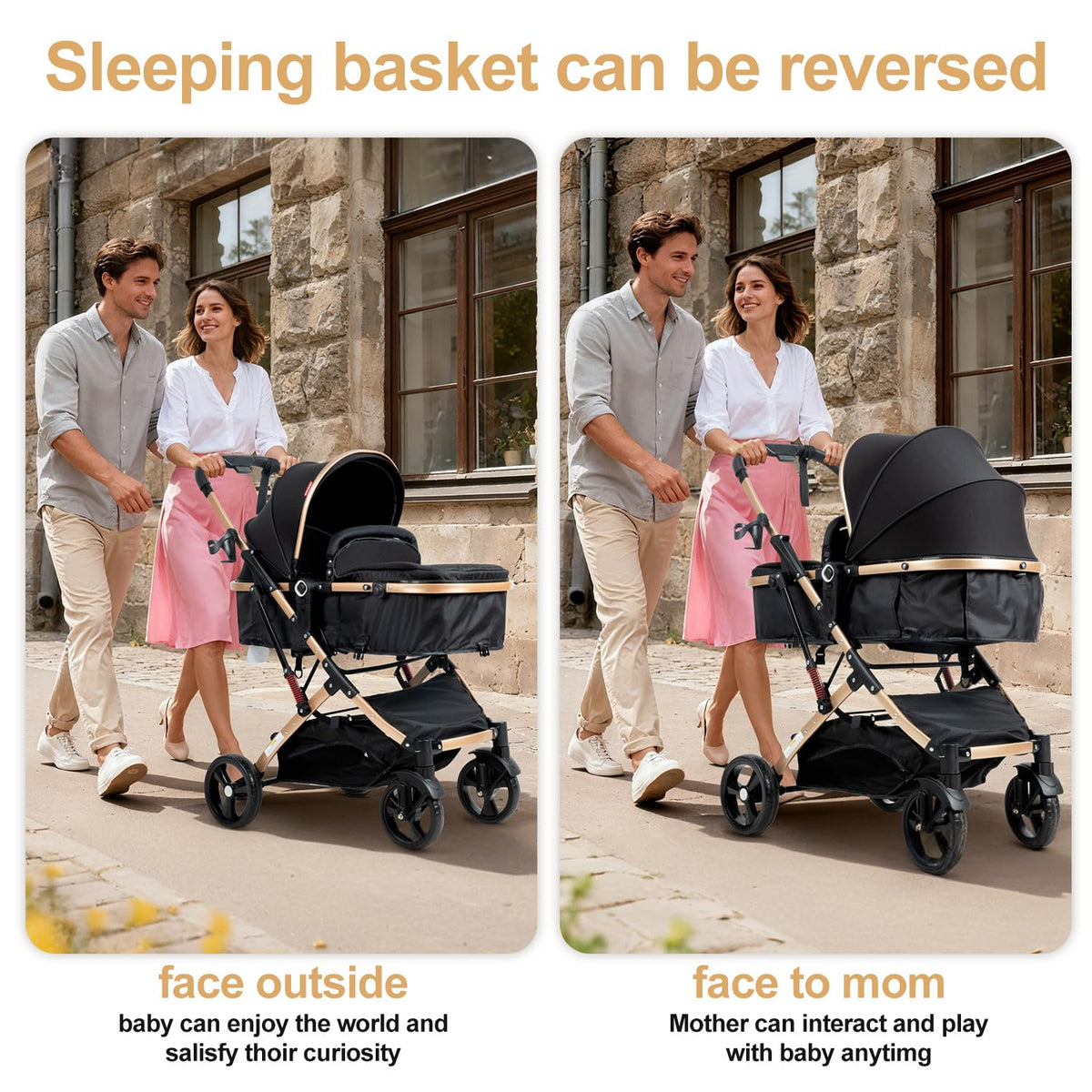 Foldable 2 in 1 Baby Stroller N80085