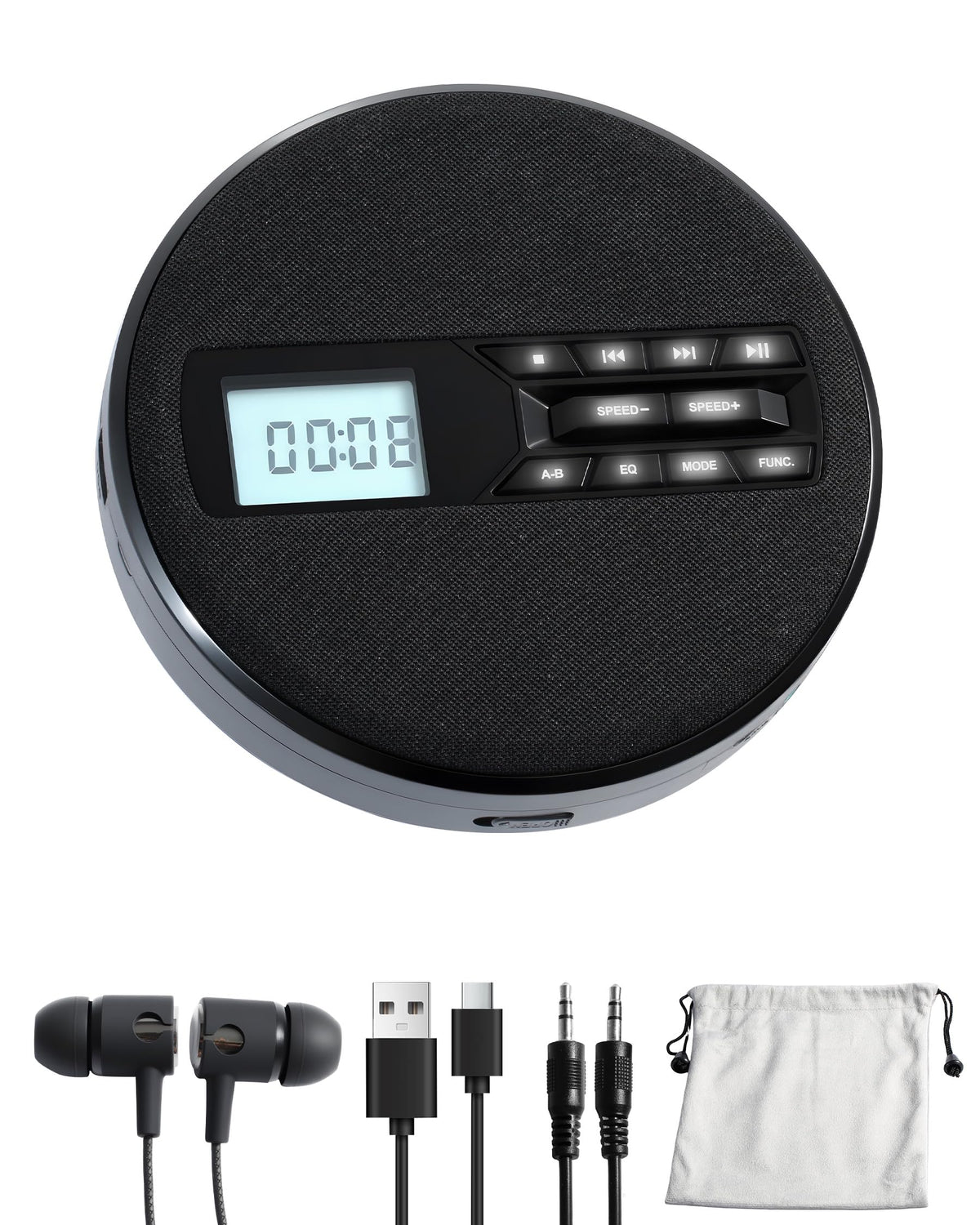Portable CD Player with Speakers X5849