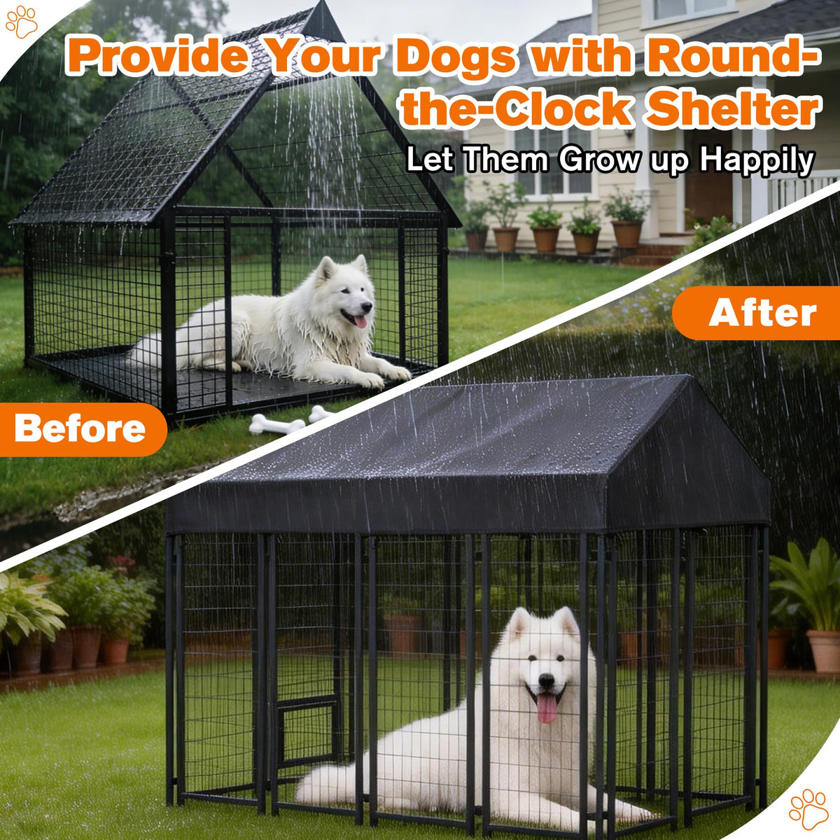 10' x 10' Waterproof 600D Oxford Dog Kennel Cover U49783