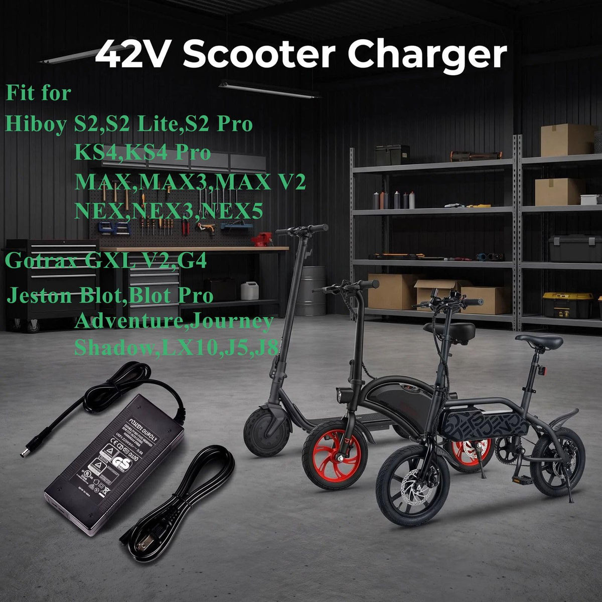 42V 2A Scooter Charger J8945