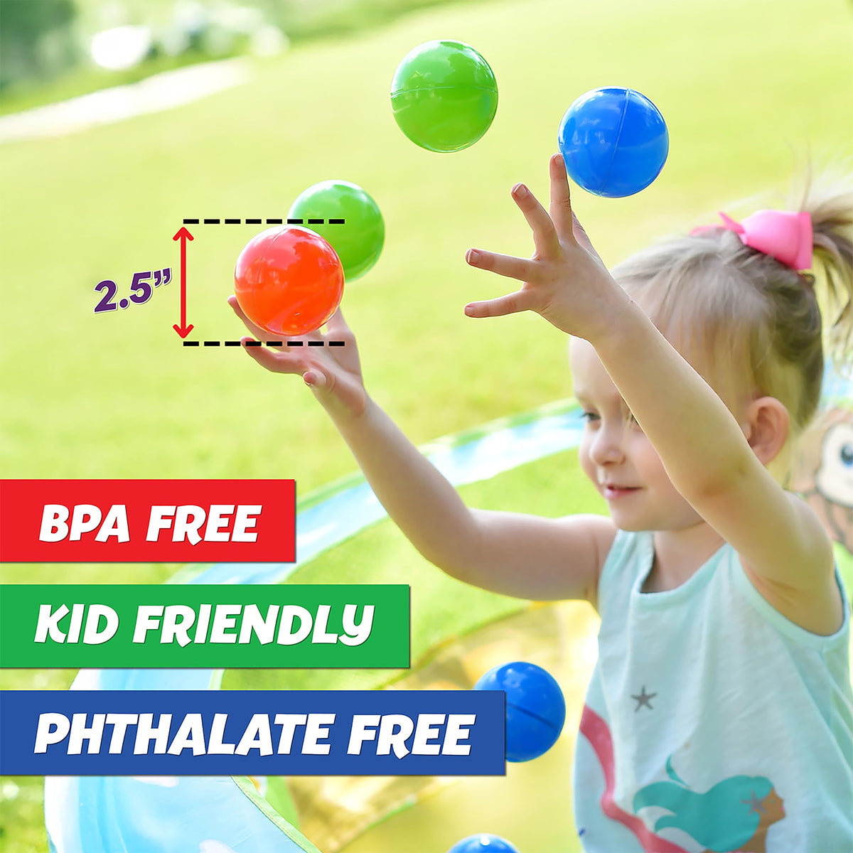 200 Premium Crush-Resistant Play Balls with Zippered Storage Bag Z5643