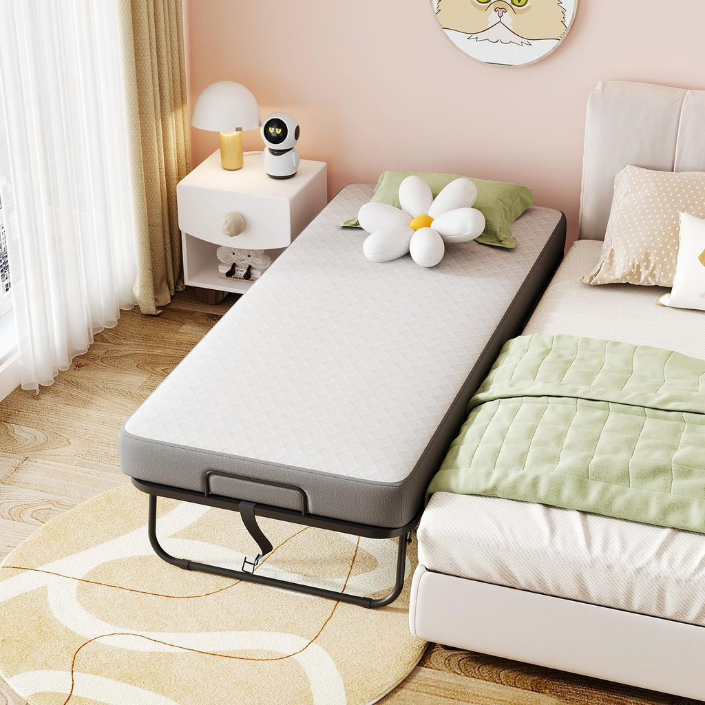 Folding Bed with Memory Foam Mattress K8300