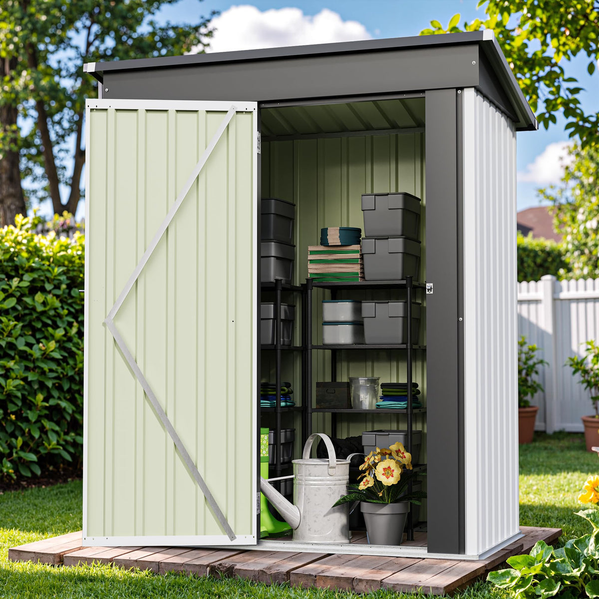 5x3 FT Outdoor Storage Shed E98440