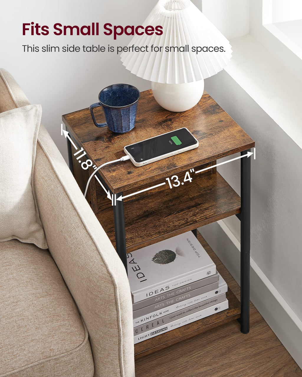 Side Table with Charging Station M504765